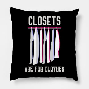 Closets are for Clothes Pillow