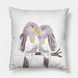 Love and cuddles parrots Pillow