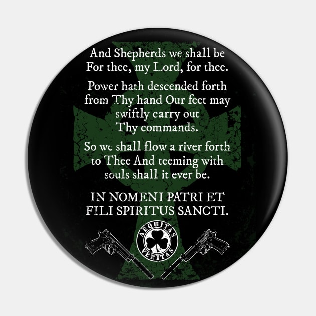 Boondock Saints prayer Pin by Krobilad