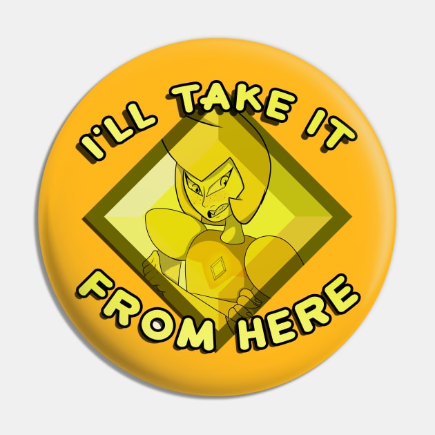 Yellow Diamond in Diamond Pin by Shrew_Boi