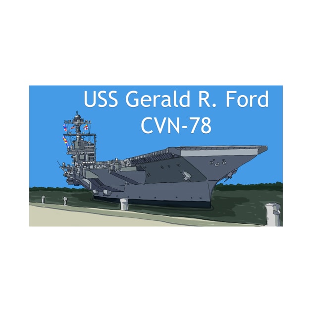 USS Gerald R Ford by VinnyDee78