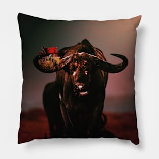 Buffalo farm house Pillow