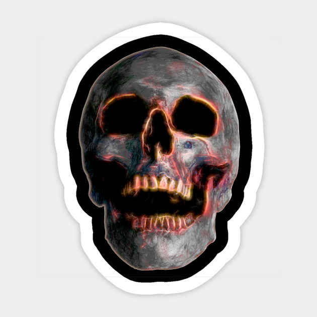 Electric Bogart Skull - Electric - Sticker