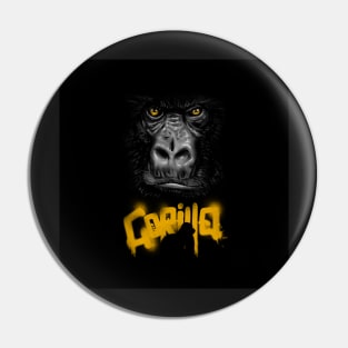 Scary Gorilla in the shadows Pin