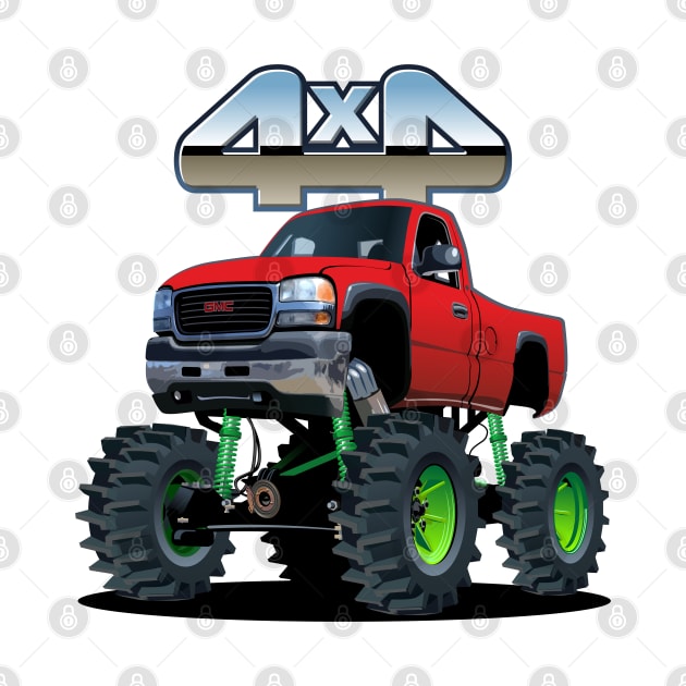 Cartoon monster truck by Mechanik