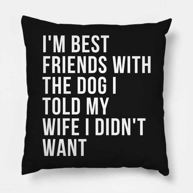 Dog Dad - Mans Best Friend Pillow by Toad House Pixels