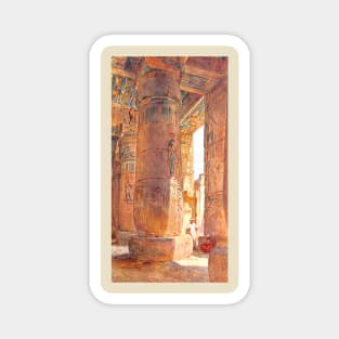 In The Temple Of Ramses III, Medinet Habu in Egypt Magnet