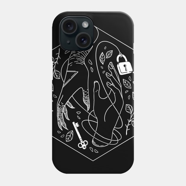 D&D Class Badge: Warlock Phone Case by Fez Inkwright