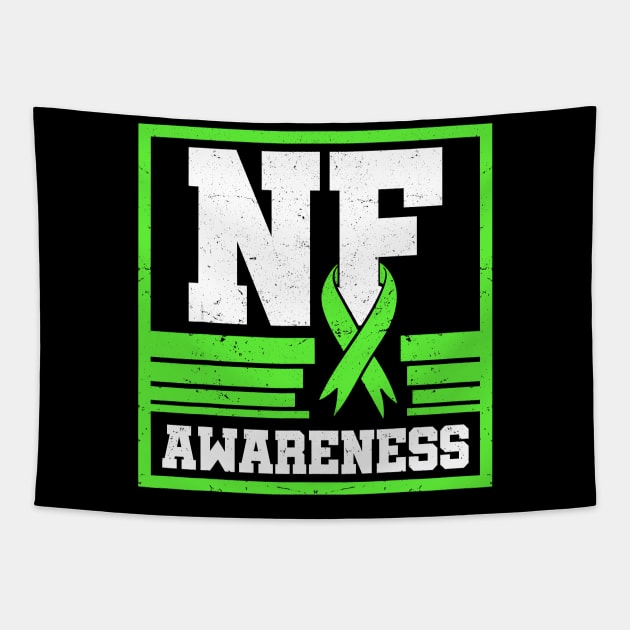 NF Awareness Neurofibromatosis Schwannomatosis Warrior Tapestry by JazlynShyann