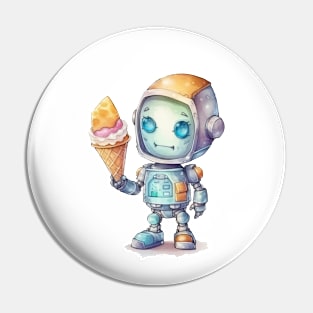 Robot + 1ce cream 2.0 Pin