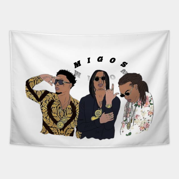 Migos rab Tapestry by Top beautiful design