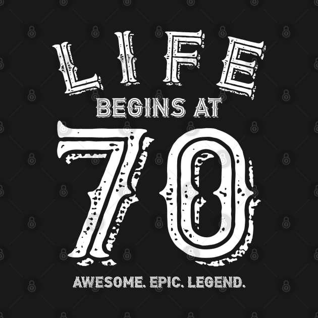 Life begins at 70 by BB Funny Store