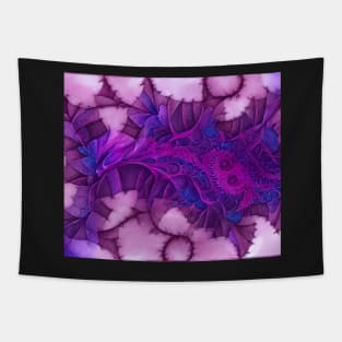 Purple Fractal Series Design 3 Tapestry