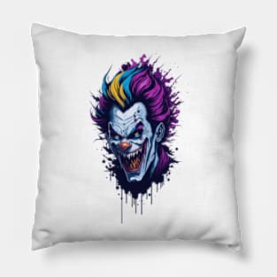 Grinning Nightmares - Sinister Clown Pillow