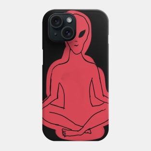 Alien meditation Phone Case