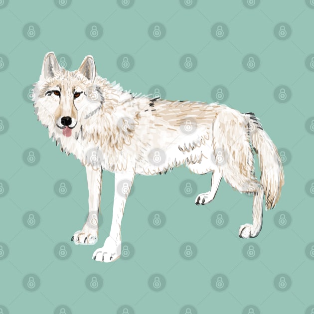 Hudson Bay White Wolf by belettelepink