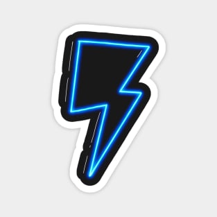 lightning bolt blue Magnet