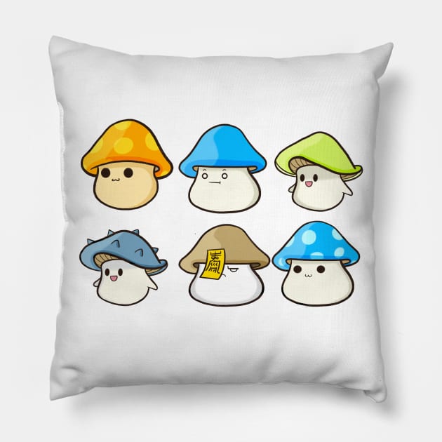 Maplestory game mushrooms Pillow by Cuteful