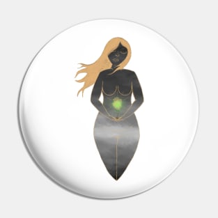 Golden Goddess Rebirth Pin