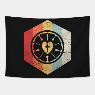 Retro Vintage Luther Rose | Lutheran Church Tapestry