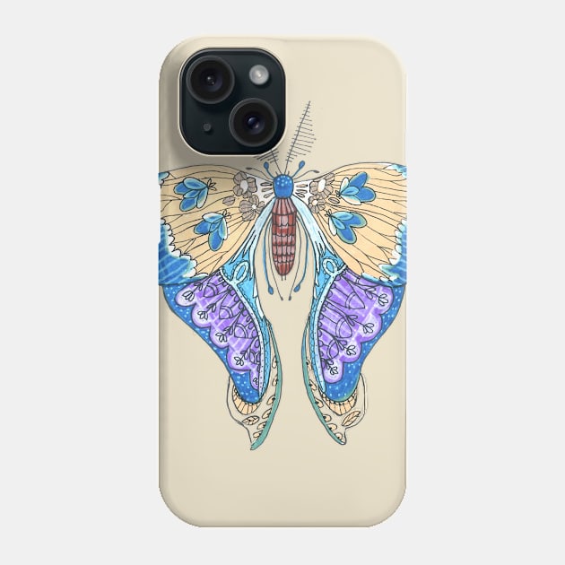 Butterfly Phone Case by DoodlesAndStuff