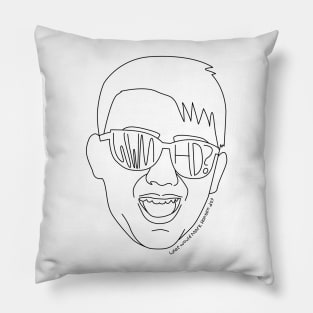 WWMHD? (Black outline) Pillow