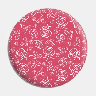 Roses pattern Pin