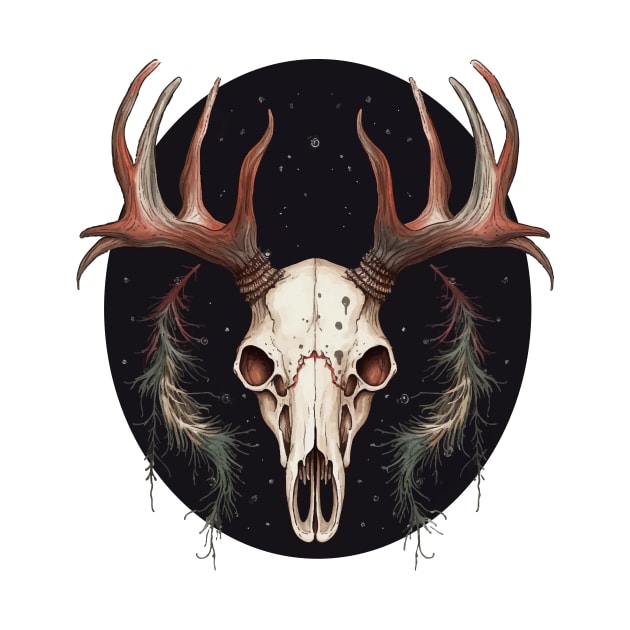 Boho Deer Skull by Enyr's little witchy corner