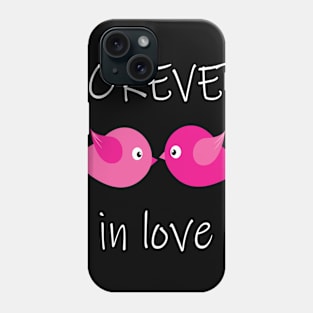 Forever In Love Birds Kissing Phone Case