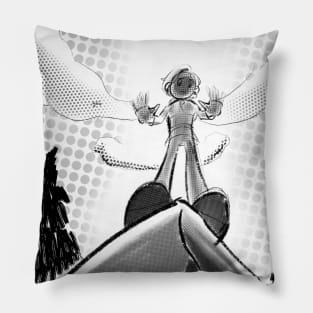 Comic Book Style Light Magic Maya Pillow