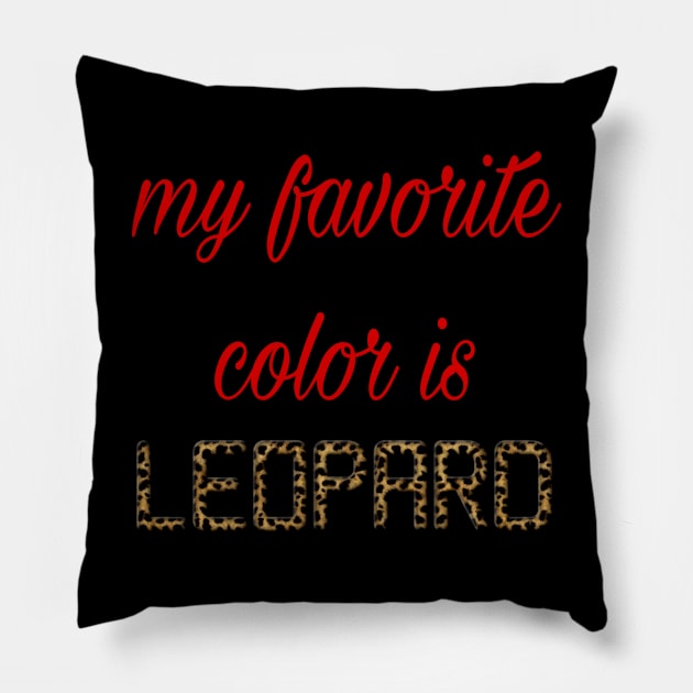 Leopard Pillow by NTF Amber