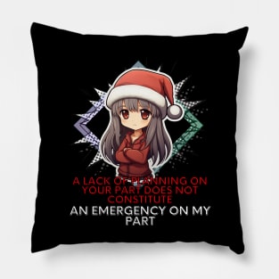 Sarcastic Christmas Girl Pillow