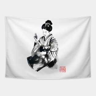 sewing geisha Tapestry