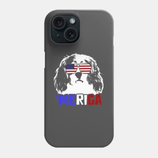 Patriot Cavalier King Charles Spaniel Dog 4th Of July Phone Case