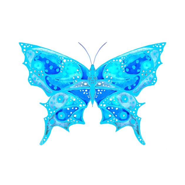Abstract Blue Butterfly by ZeichenbloQ