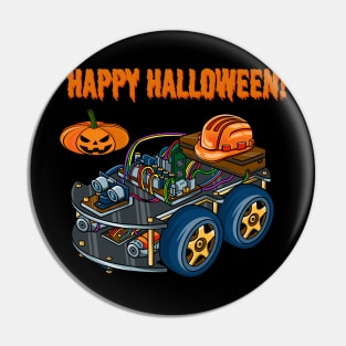 Robot Car #1 Halloween Edition Pin