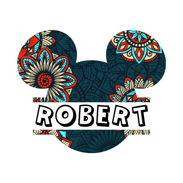 Robert Name With Seamless Pattern by Maddalena's