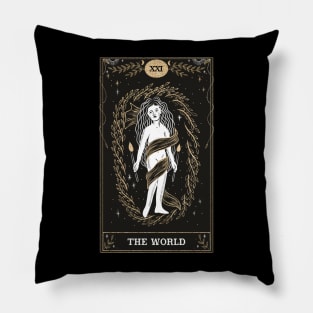 The World Tarot Card Pillow