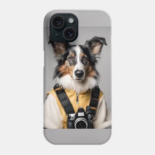 Bad AI photographer dog | Border Collie Phone Case