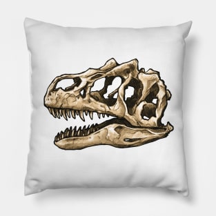 Dinosaur Skull Allosaurus Sticker Pillow