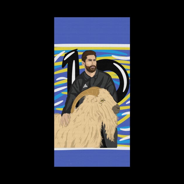 Messi goat by HABIB ILLUSTRATION