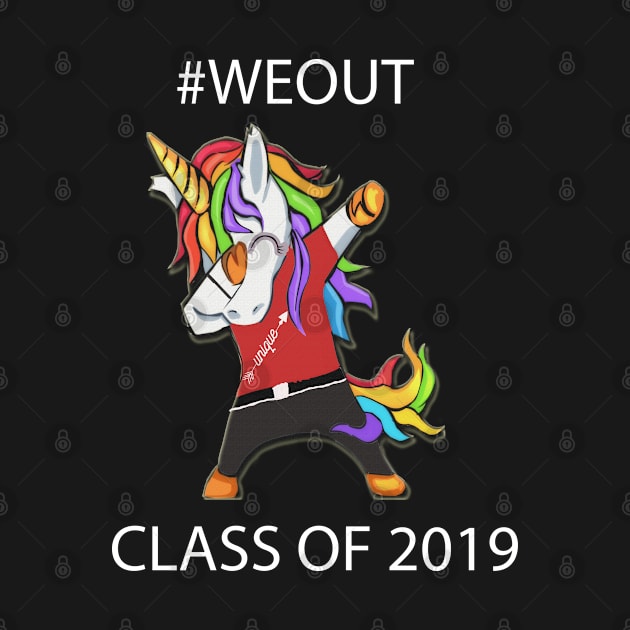 Yay! I Did It! Graduating Class of 2019 Graduation Gift Dabbing Unicorn Boy by familycuteycom