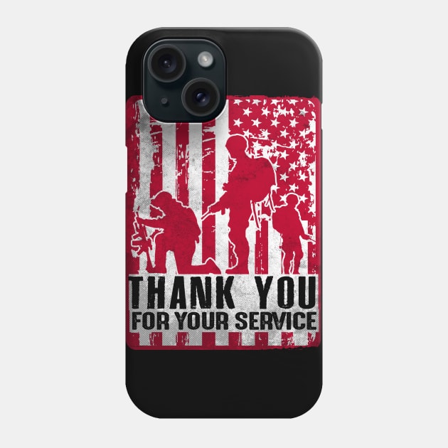 Memorial Day T-shirt Thank you for your service Shirt Phone Case by Dailygrind