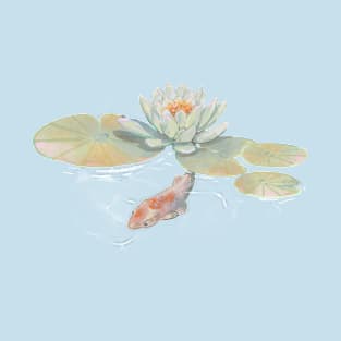 Lotus and koi T-Shirt