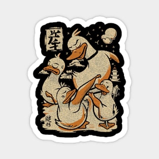 Kung Fu Peking Ducks, Chinese Cartoon Style Magnet