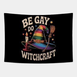 Lesbian Bisexual Gay Girl Witch Pride Be Gay Do Witchcraft Tapestry