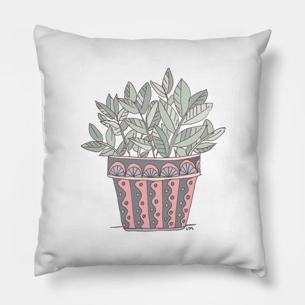 Potted Plant Pillow by LauraKatMax