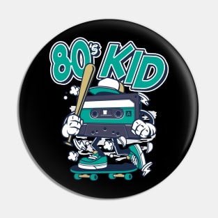 Vintage Retro 80s Kid Nostalgic Pin