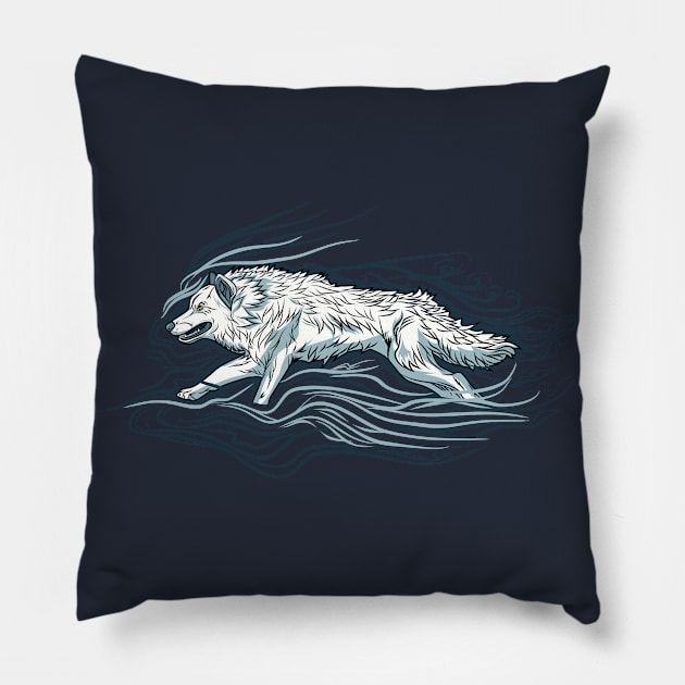 Mythical wolf Pillow by Mako Design 