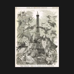 Eiffel Tower World's Fair 1889 engraving T-Shirt
